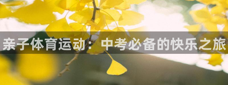 球王会体育：亲子体育运动：中考必备的快乐之旅