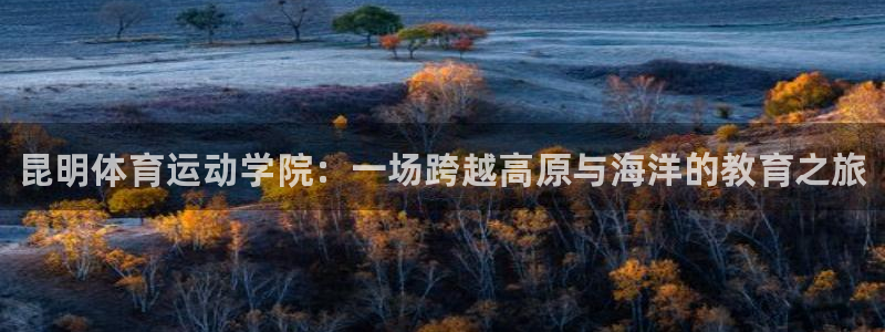 球王会体育：昆明体育运动学院：一场跨越高原与海洋的教育之旅