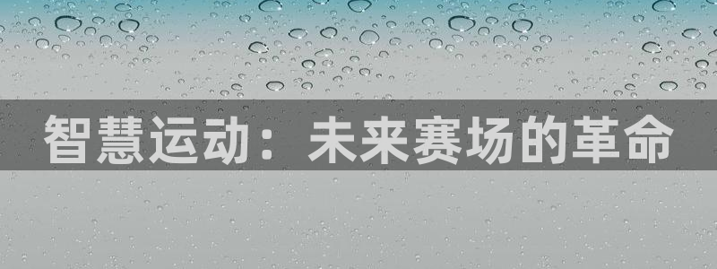 球王会体育：智慧运动：未来赛场的革命